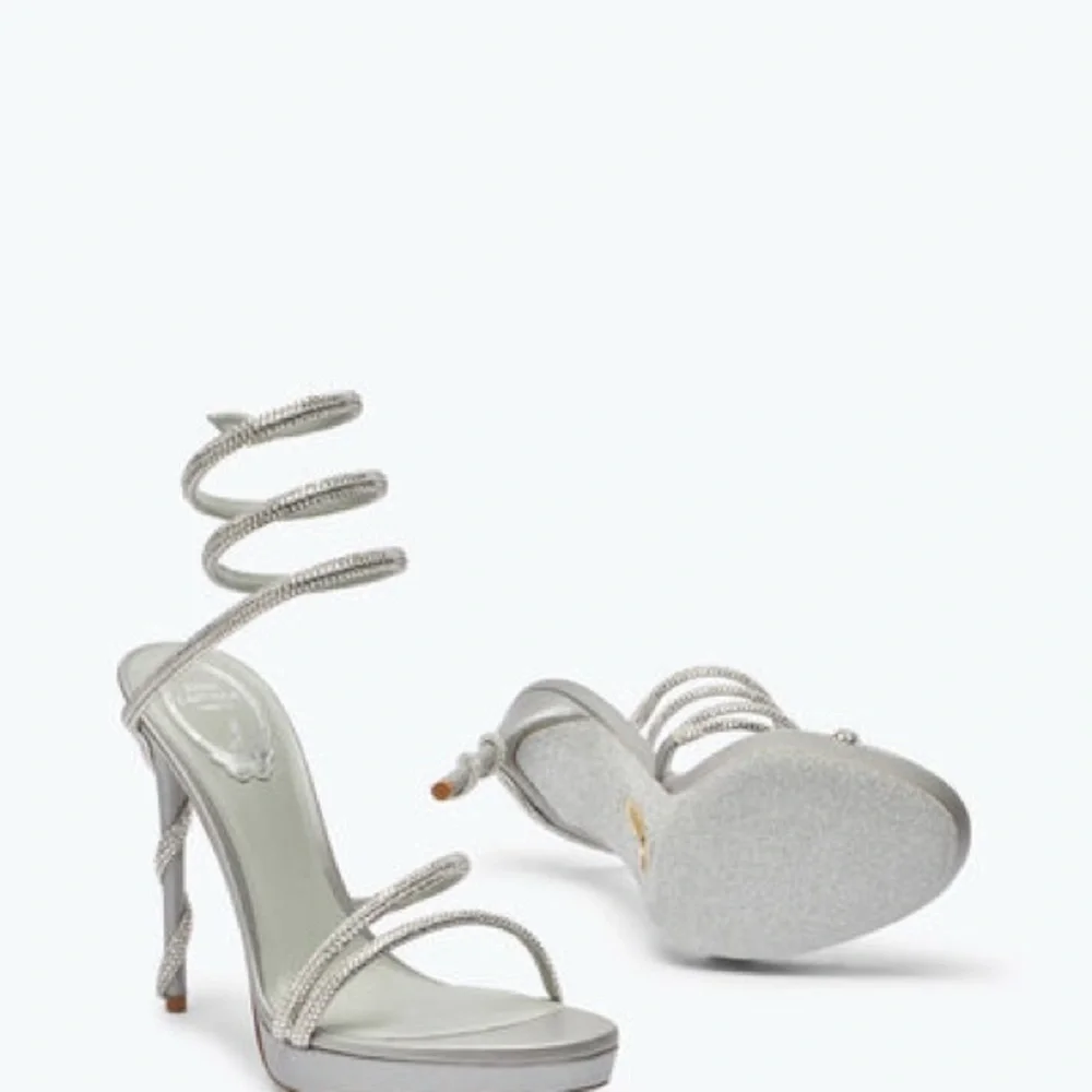 Rene Caovilla MARGOT SILVER PLATFORM SANDAL 120 - Picture 3 of 11